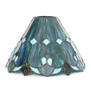 Yellow Stained Glass Lampshade 8" Feather Design - Axyaa Brand