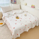 Axyaa Double Layer Yarn Summer Quilt: Soft, Skin-friendly Lightweight Comforter Blanket for Child or Adult