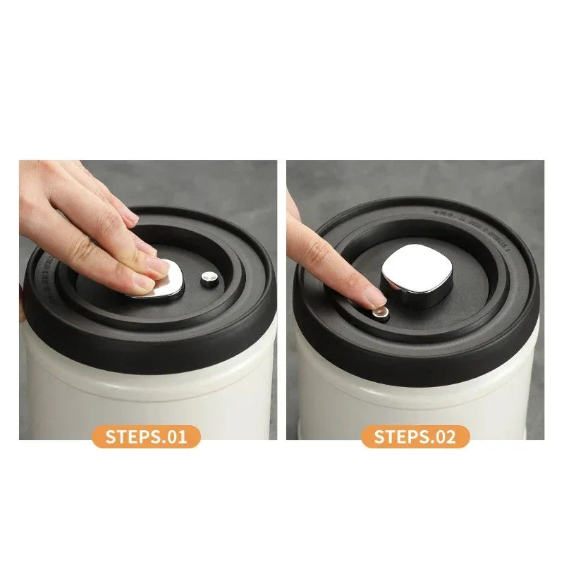 Axyaa Stainless Steel Vacuum Sealed Coffee Bean Storage Tank