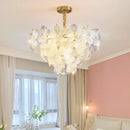 Axyaa French Flower Chandelier Bedroom Dining Room Crystal Lamp
