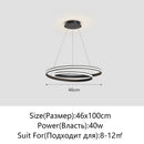 Axyaa Circular White LED Pendant Lamp for Home, Living Room, Dining Room, Bedroom