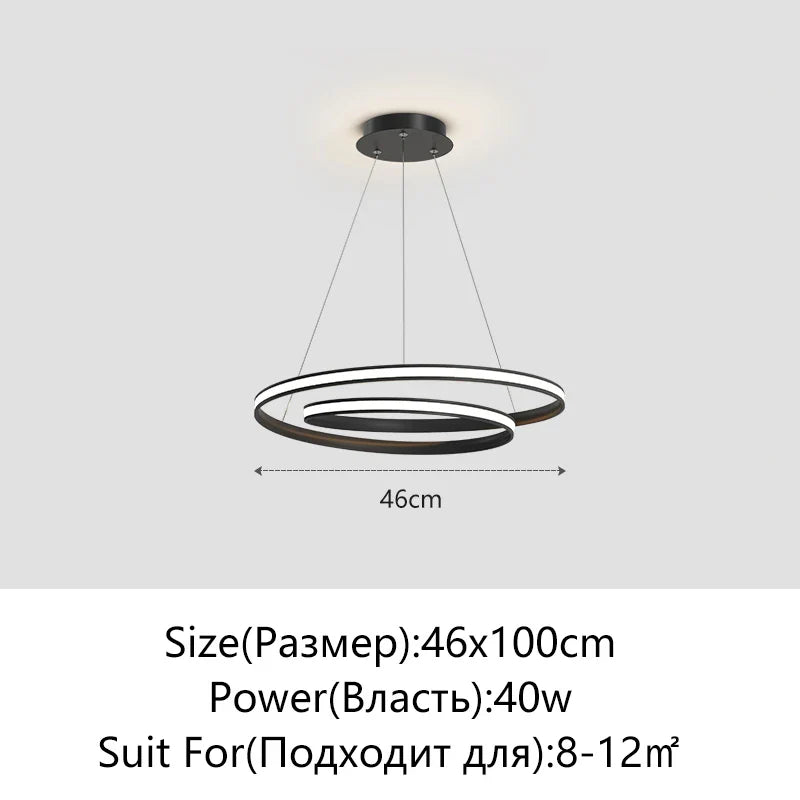 Axyaa Circular White LED Pendant Lamp for Home, Living Room, Dining Room, Bedroom