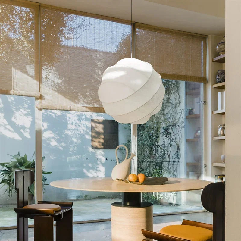 Axyaa Wabi Sabi Silk Ceiling Hanging Lamps - Japan Living Room Pendant Lights