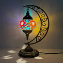 Axyaa Vintage Art Deco Mosaic Glass Table Lamp