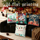 Axyaa Christmas Print Pillow Covers for Sofa Bedroom Car