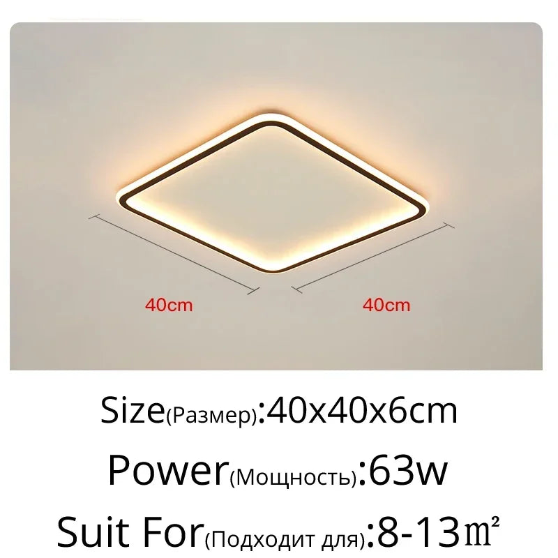 Axyaa Nordic Minimalist LED Ceiling Light for Living Room Kitchen Restaurant