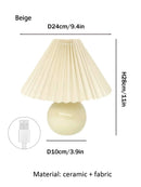 Axyaa LED Mood Lampshade Table Lamp for Bedroom, Desk or Night Light