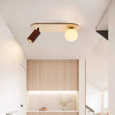 Axyaa Yellow Travertine LED Ceiling Light: Wabi Sabi Home Decor Fixture