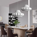 Axyaa Silk Designer Pendant Lamp Kitchen Island LED Suspension Home Lighting