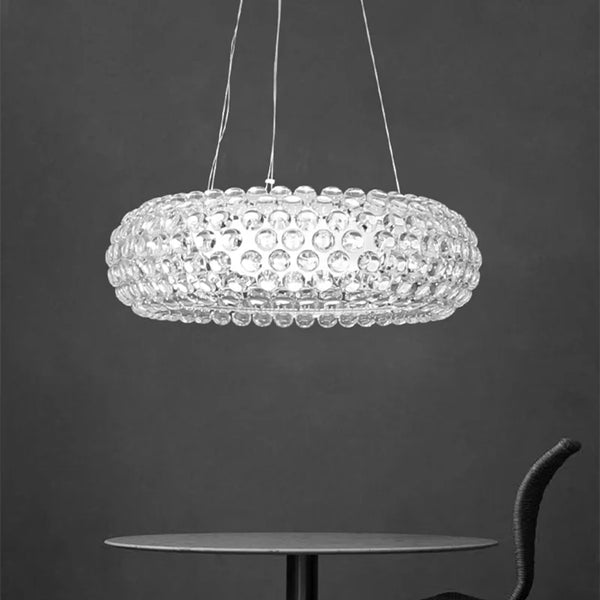 Axyaa Crystal Pendant Lamp: Artistic Nordic LED Lighting for Living Room Bedroom