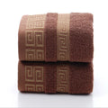 Axyaa Black Cotton Embroidered Hotel Towels Set- Soft Quick-Dry Bath & Face Towels