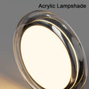 Axyaa Modern Led Ceiling Light - Black/Amber Round 50cm Lighting Fixture