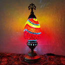 Axyaa Turkish Mosaic Table Lamp Vintage Art Deco Glass Bed Night Light