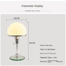 Axyaa White Glass LED Desk Lamp for Study and Bedroom
