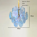 Blue Cloud Glass Pendant Light for Artistic Living Space by Axyaa