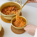 Axyaa Korean Rice Wine Bowl Dipping Sauce Aluminum Container Ramen Noodle Seasoning Bowl