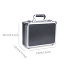 Axyaa Aluminum Toolbox with Handle: Portable, Foam-Filled, Shockproof Organizer