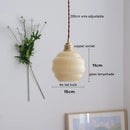 Axyaa Nordic Modern Ash Walnut LED Pendant Light for Home Decor