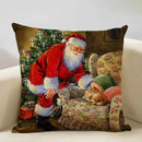 Axyaa Christmas Tree Santa Claus Cushion Cover 45x45cm