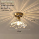 Nordic Glass/Ceramic Ceiling Light by Axyaa - Vintage E27 Fixture for Hallway