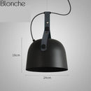 Axyaa Industrial Vintage Pendant Lights Leather Belt E27 LED Luminaire
