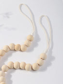 Macrame Beaded Curtain Tiebacks by Axyaa: Boho Home Decor & Decoration Accessories