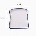 Axyaa Ceramic Breakfast Plate - Elegant Dish for Toast, Bread, Baked Food & Snacks