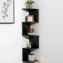 Axyaa Burlywood Wooden Corner Shelf: Boho Style Storage & Room Décor Organiser