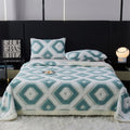 Axyaa Jacquard King Size Flannel Blanket for Cozy Autumn/Winter Comfort
