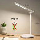 Axyaa LED Desk Lamp 3 Dimmable Levels Rechargeable Touch Night Light Foldable Table Lamp