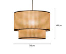 Axyaa Rattan Art Pendant Lights, Colorful Chandelier for Kitchen & Living Room