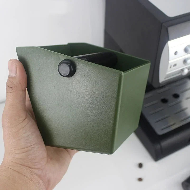 Axyaa Coffee Knock Box - Espresso Grounds Container Barista Bucket Bin Anti-Slip