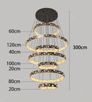 Axyaa LED Chandelier for Modern Dining Room - Indoor Ceiling Lighting