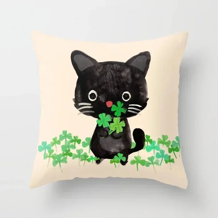 Axyaa Cartoon Animal Pillowcase: Office Car Seat Decor, Sofa Bedroom Cute Pillowcase