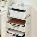 Axyaa Office Printer Storage Rack Trolley, Multi-layer Under Table Shelves Organizer Solution