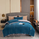 Axyaa Class A High-Gram Weight Fleece Embroidery Craft 4-Piece Thermal Lock Sheet Set