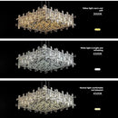 Axyaa Modern LED Crystal Chandelier for Dining Room and Living Room