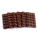 Axyaa 15-Hole Silicone Chocolate Mold: Creative Jelly Candy Cake Ice Grid Baking Mould