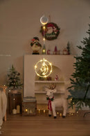 Axyaa LED Xmas Window Lights - Battery Operated for Christmas Parties, Weddings & Garden Decor