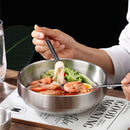 Axyaa Double Layer Stainless Steel Children's Bowl - Korean Cuisine Dishes