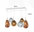 Axyaa Glass Pendant Light: Modern, LED, Creative Chandelier