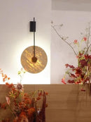 Axyaa Yellow Cave Stone Wall Lamp - Japanese Wabi Sabi Style for Living Room