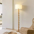 Axyaa Wooden Art LED Floor Lamp for Modern Minimalist Living Room, Bedroom, Study - High-End Decor Lighting