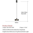 Axyaa Glass Pendant Light: Minimalist Chandelier for Dining Room, Bedroom, or Restaurant
