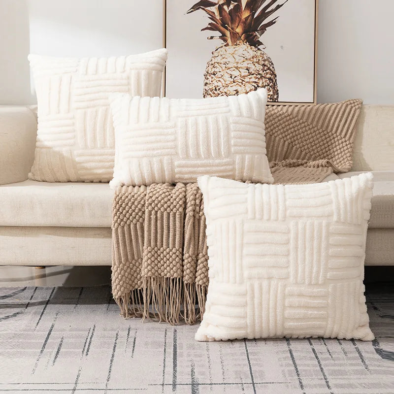 Geometric Square Pillow Cover 45x45cm by Axyaa - Decorative Home Decor
