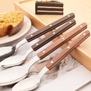 Axyaa Wooden Handle Cutlery Set Stainless Steel Western Tableware Flatware