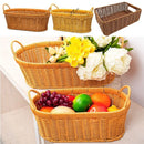Axyaa Handwoven Bread Storage Basket: Breathable, Portable, 7 Styles - Ideal for Picnics & Weddings