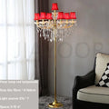 Axyaa Crystal Floor Lamp: Modern Luxury LED Fixture for Bedroom, Living Room & Villa Art
