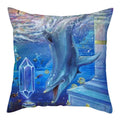 Axyaa Dolphin Pattern Cushion Cover 45x45cm