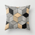 Axyaa Wood Background Mable Tribal Print Cushion Cover - Home Sofa Decor